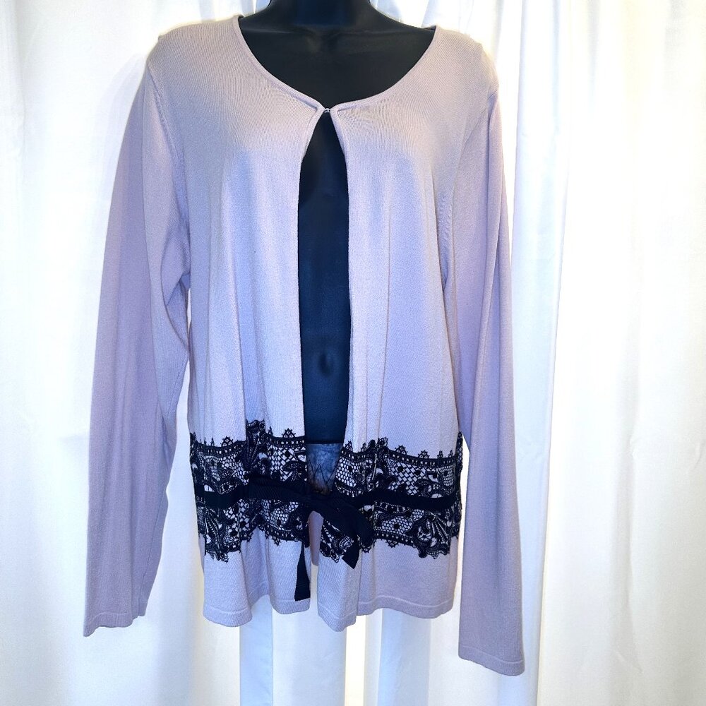 NWT Women's QVC Victor Costa Occasion Size XL Long Sleeve‎ Cardigan